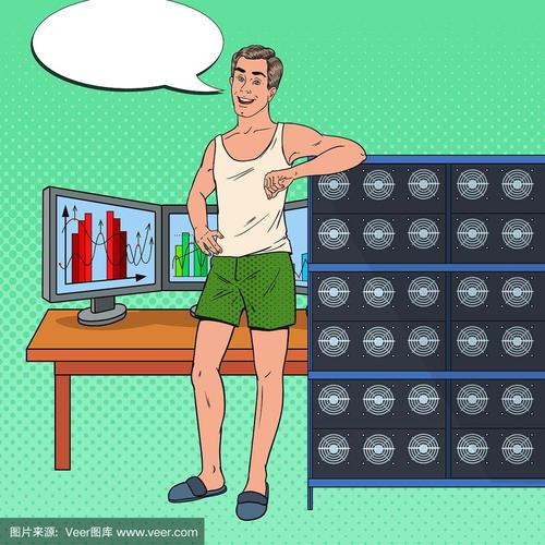 Close-up of a high-performance Bitcoin mining rig