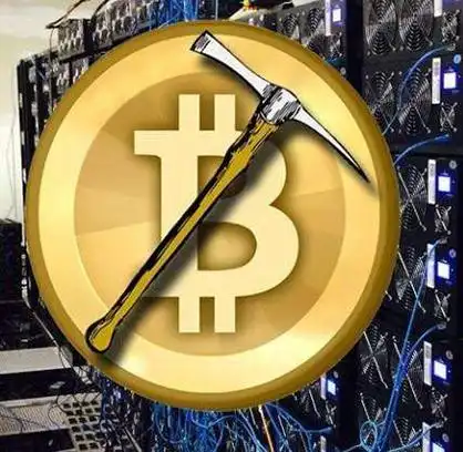 A mining technician repairs a Bitcoin mining rig.