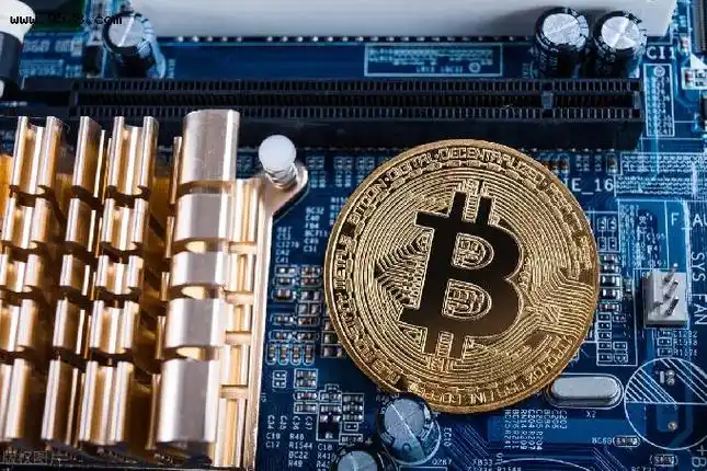 A sprawling mining farm illuminated with rows of mining rigs operating under optimal conditions